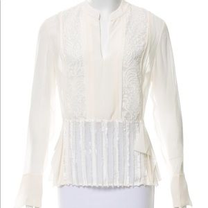 3.1 Phillip Lim embroidered sheer blouse